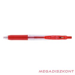   Zseléstoll ZEBRA Sarasa Retractable nyomógombos 0,5 mm piros