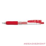 Zseléstoll ZEBRA Sarasa Retractable nyomógombos 0,5 mm piros