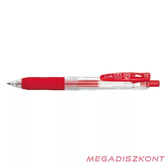 Zseléstoll ZEBRA Sarasa Retractable nyomógombos 0,5 mm piros