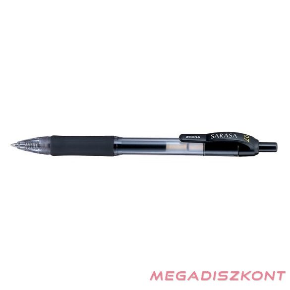 Zseléstoll ZEBRA Sarasa Retractable nyomógombos 0,7 mm fekete