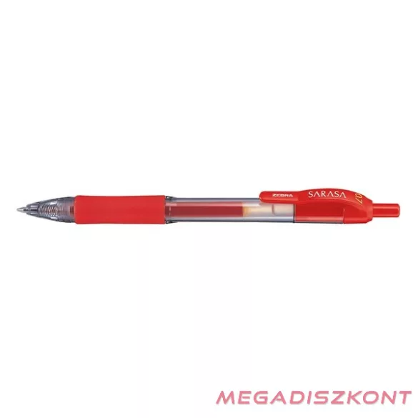 Zseléstoll ZEBRA Sarasa Retractable nyomógombos 0,7 mm piros
