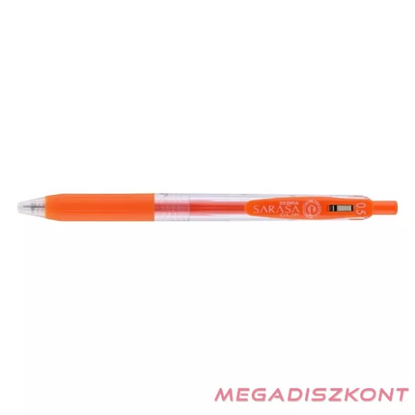 Zseléstoll ZEBRA Sarasa nyomógombos 0,5 mm narancspiros