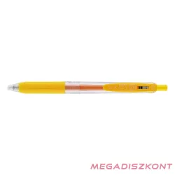 Zseléstoll ZEBRA Sarasa nyomógombos 0,5 mm sárga