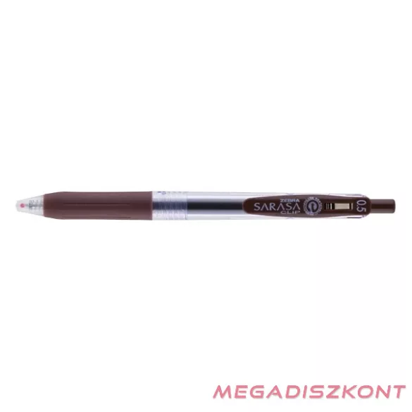Zseléstoll ZEBRA Sarasa nyomógombos 0,5 mm barna