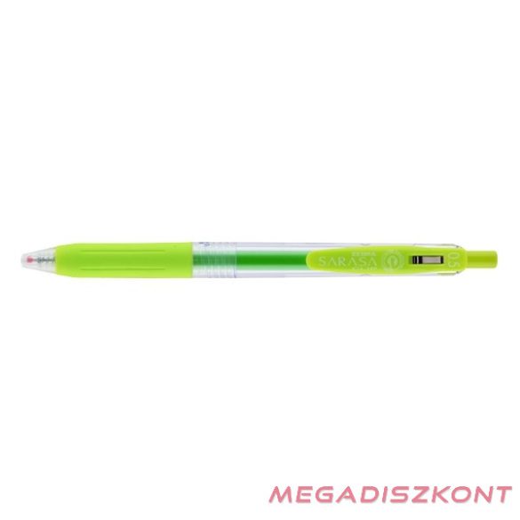 Zseléstoll ZEBRA Sarasa nyomógombos 0,5 mm világoszöld
