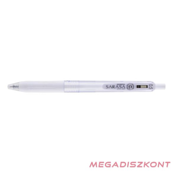 Zseléstoll ZEBRA Sarasa Clip Milk nyomógombos 0,5 mm pasztell fehér