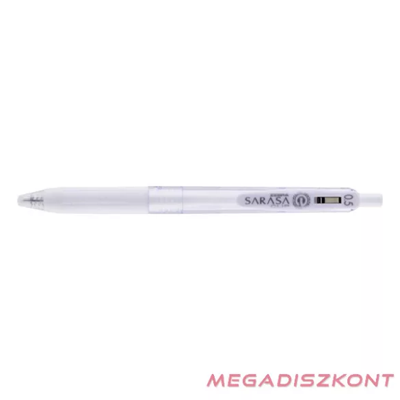 Zseléstoll ZEBRA Sarasa Clip Milk nyomógombos 0,5 mm pasztell fehér