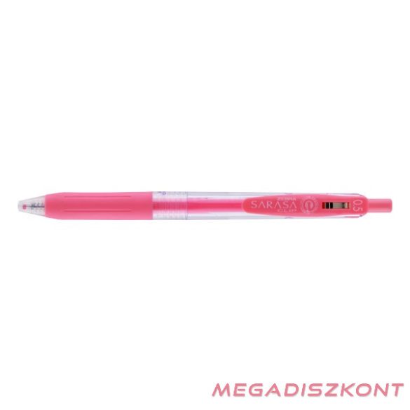 Zseléstoll ZEBRA Sarasa Clip Milk nyomógombos 0,5 mm pasztell piros