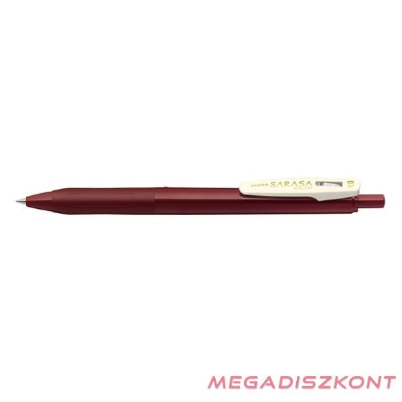 Zseléstoll ZEBRA Sarasa Clip Vintage nyomógombos 0,5 mm pirosasfekete