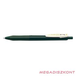   Zseléstoll ZEBRA Sarasa Clip Vintage nyomógombos 0,5 mm zöldesfekete