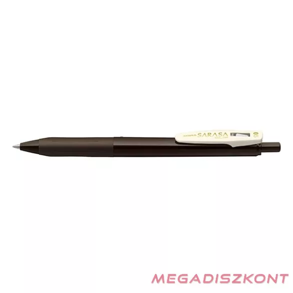 Zseléstoll ZEBRA Sarasa Clip Vintage nyomógombos 0,5 mm barnásszürke