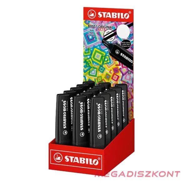 Szövegkiemelő készlet STABILO Boss Nature colors marker fekete 15 darabos