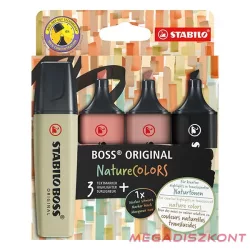   Szövegkiemelő készlet STABILO Boss NatureColors 4 darabos A