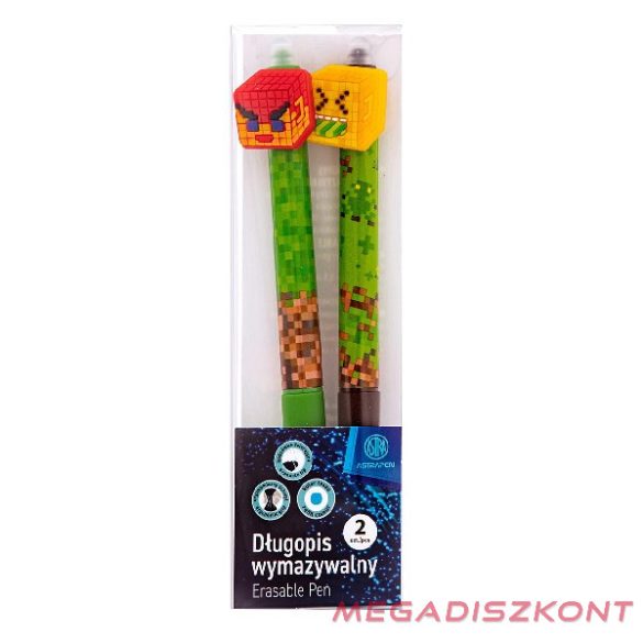 Golyóstoll ASTRA PEN radírozható pixel 0,5 mm 2 darabos