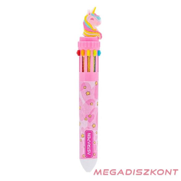 Golyóstoll ASTRA PEN pasztelline Unikorn 0,7 mm 10 színű