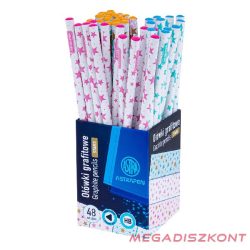   Grafitceruza ASTRA PEN pink-blue háromszögletű HB 48 darabos