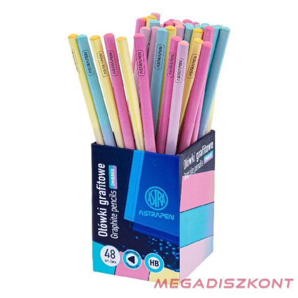 Grafitceruza ASTRA PEN ombre háromszögletű HB 48 darabos