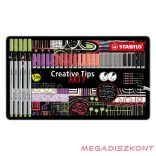 Flictoll STABILO Cretive Tips Arty Pasztell fémdobozos 30 darabos