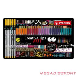   Flictoll STABILO Cretive Tips Arty Urban fémdobozos 50 darabos