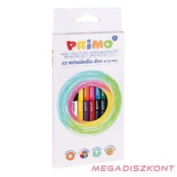   Színes ceruza PRIMO Minabella duo hatszögletű kétvégű 12 darabos 24 színű