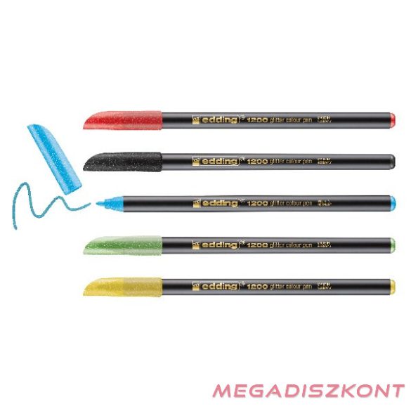 Filctoll EDDING 1200 csillámos 5 darabos