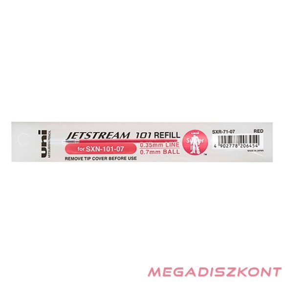 Tollbetét UNI SXR-71 0.7 mm piros (SXN-101)