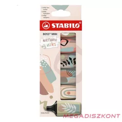   Szövegkiemelő készlet STABILO Boss Mini Naturevibes 6 darabos