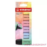 Szövegkiemelő készlet STABILO Boss Mini Pastel 6 darabos