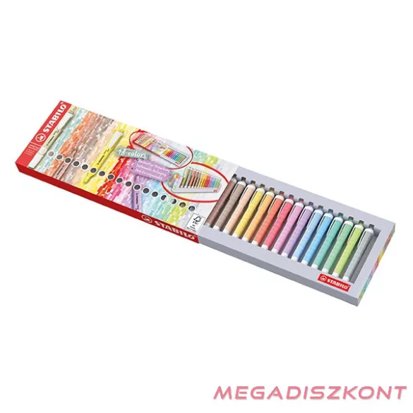Szövegkiemelő készlet STABILO Swing Cool Naturecolors asztali 18 darabos