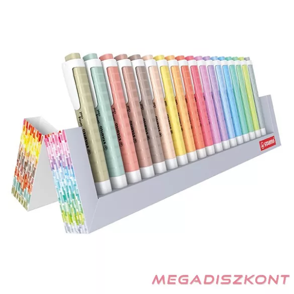 Szövegkiemelő készlet STABILO Swing Cool Naturecolors asztali 18 darabos