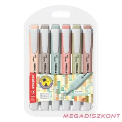  Szövegkiemelő készlet STABILO Swing Cool Naturecolors 6 darabos