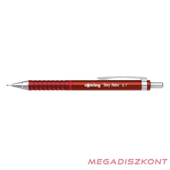 Nyomósirón ROTRING TIKKY Retro 0,7 mm piros