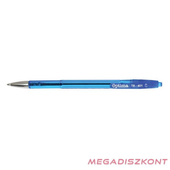 Golyóstoll OPTIMA nyomógombos TB 401 0,7 mm kék
