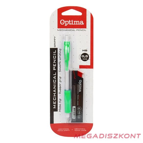 Nyomósirón OPTIMA 0,5mm vegyes színek + grafitbél 0,5mm HB