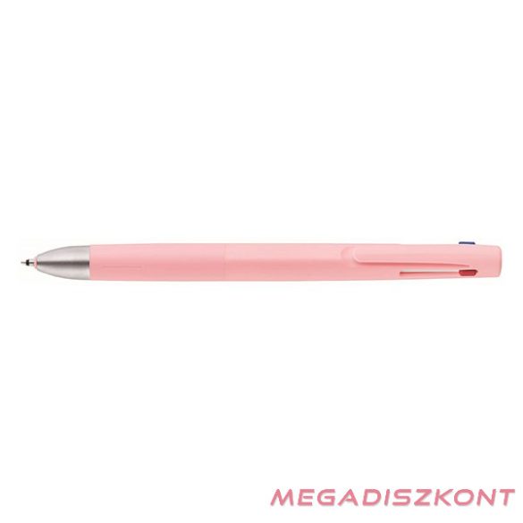 Golyóstoll ZEBRA bLen 3C 0,7mm rózsaszín testű háromszínű