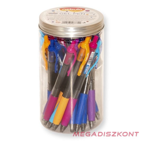 Zseléstoll NEBULO 0,5 mm vegyes színekben kék írásszín