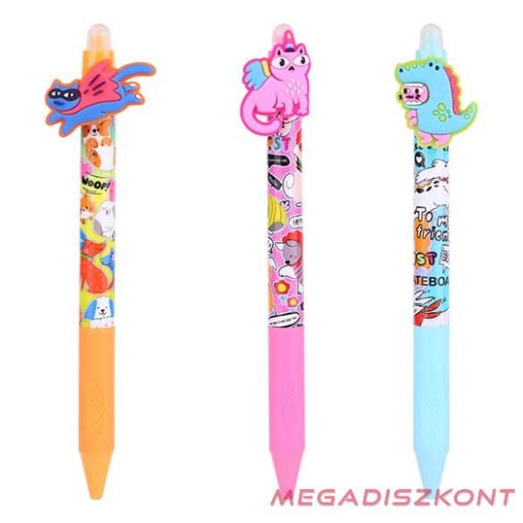 Zseléstoll NEBULO nyomógombos radírozható 0,7 mm Jelmezes macskák