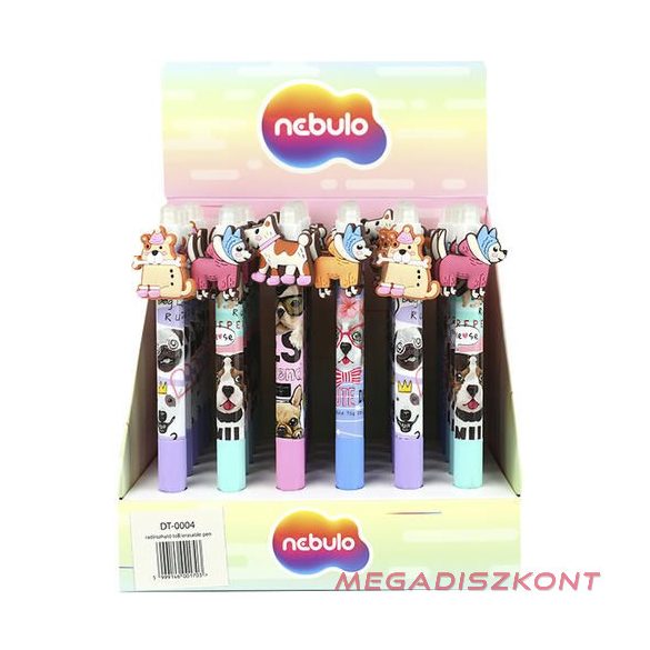 Zseléstoll NEBULO nyomógombos radírozható 0,7 mm Arisztocica