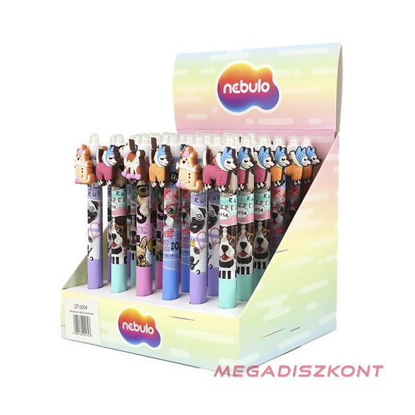 Zseléstoll NEBULO nyomógombos radírozható 0,7 mm Arisztocica