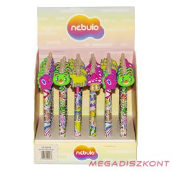   Zseléstoll NEBULO nyomógombos radírozható 0,7 mm Mushroom forest