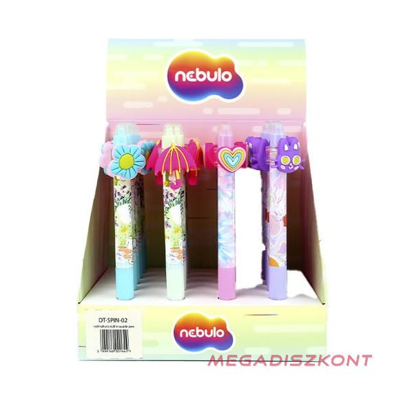 Zseléstoll NEBULO nyomógombos radírozható 0,7 mm Tavaszi csecsebecse