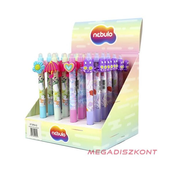 Zseléstoll NEBULO nyomógombos radírozható 0,7 mm Tavaszi csecsebecse