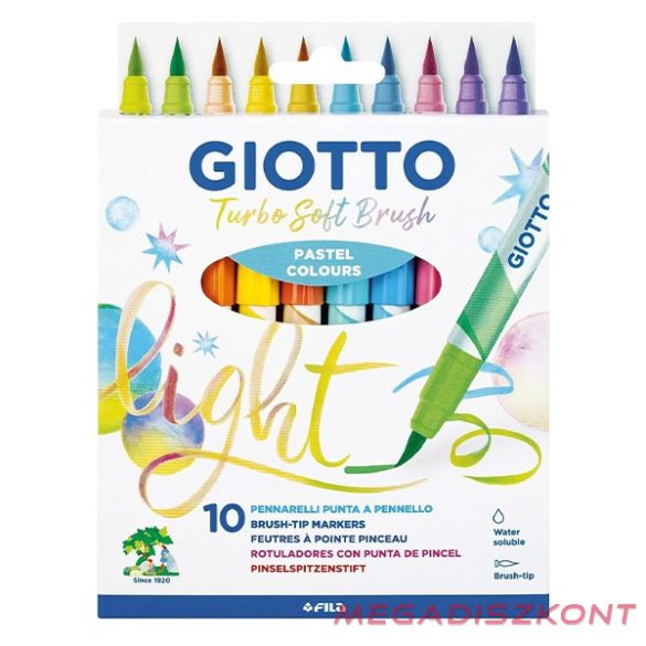 Ecsetfilc GIOTTO Turbo Soft akasztható pasztell 10 darabos