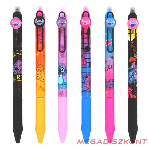 Golyóstoll COOLPACK Lilo és Stitch radírozható fekete-kék mintás