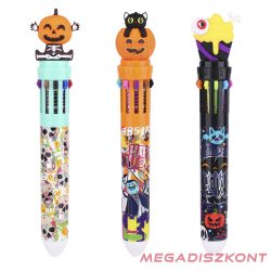 Golyóstoll NEBULO nyomógombos 10 színű 0,5mm halloween