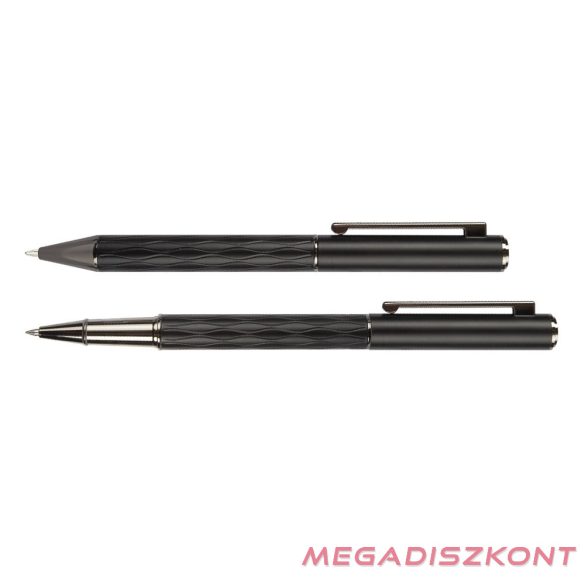 Golyóstoll készlet WELLINGTON Infinity golyóstoll + rollertoll fekete díszdobozban