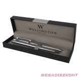 Golyóstoll készlet WELLINGTON Liberty golyóstoll + rollertoll ezüst díszdobozban