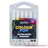 Filctoll SPOKO Colour Pop háromszögletű vízbázisú 12 darabos