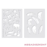 Filctoll készlet FIORELLO festékszóró, sablon, filctoll