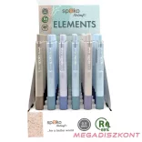 Zseléstoll SPOKO ReLeaf Elements nyomógombos 0,5 mm kék írásszín vegyes színben